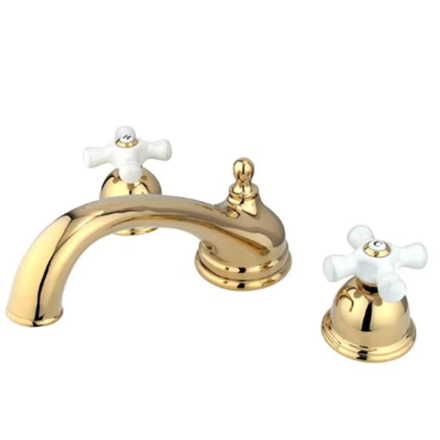 Kingston Brass Vintage Solid Brass Two Handle Three Hole Roman Tub Filler