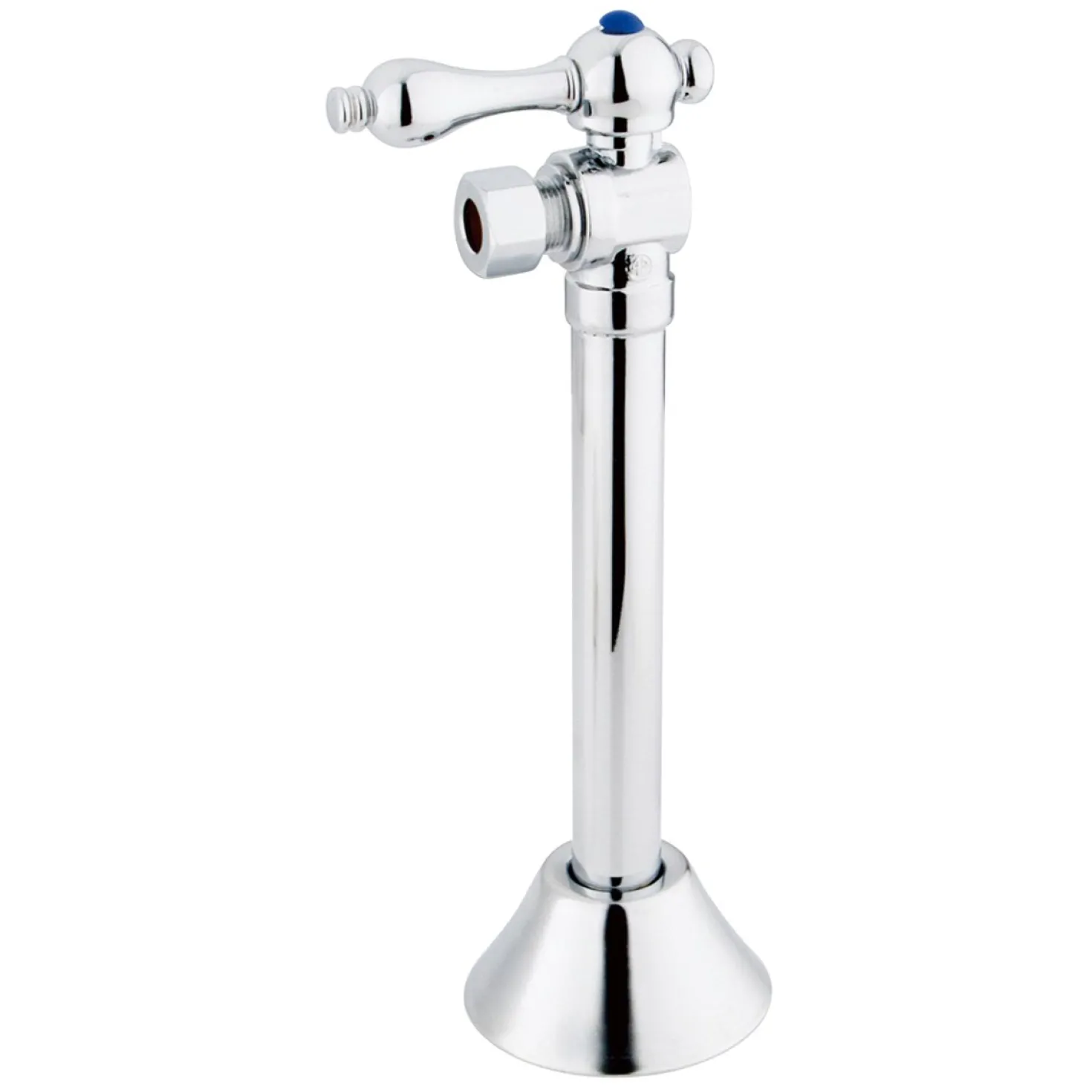 Kingston Brass Vintage 1/2" Sweat, 3/8" OD Compression with 5" Extension Angle Shut-off Valve