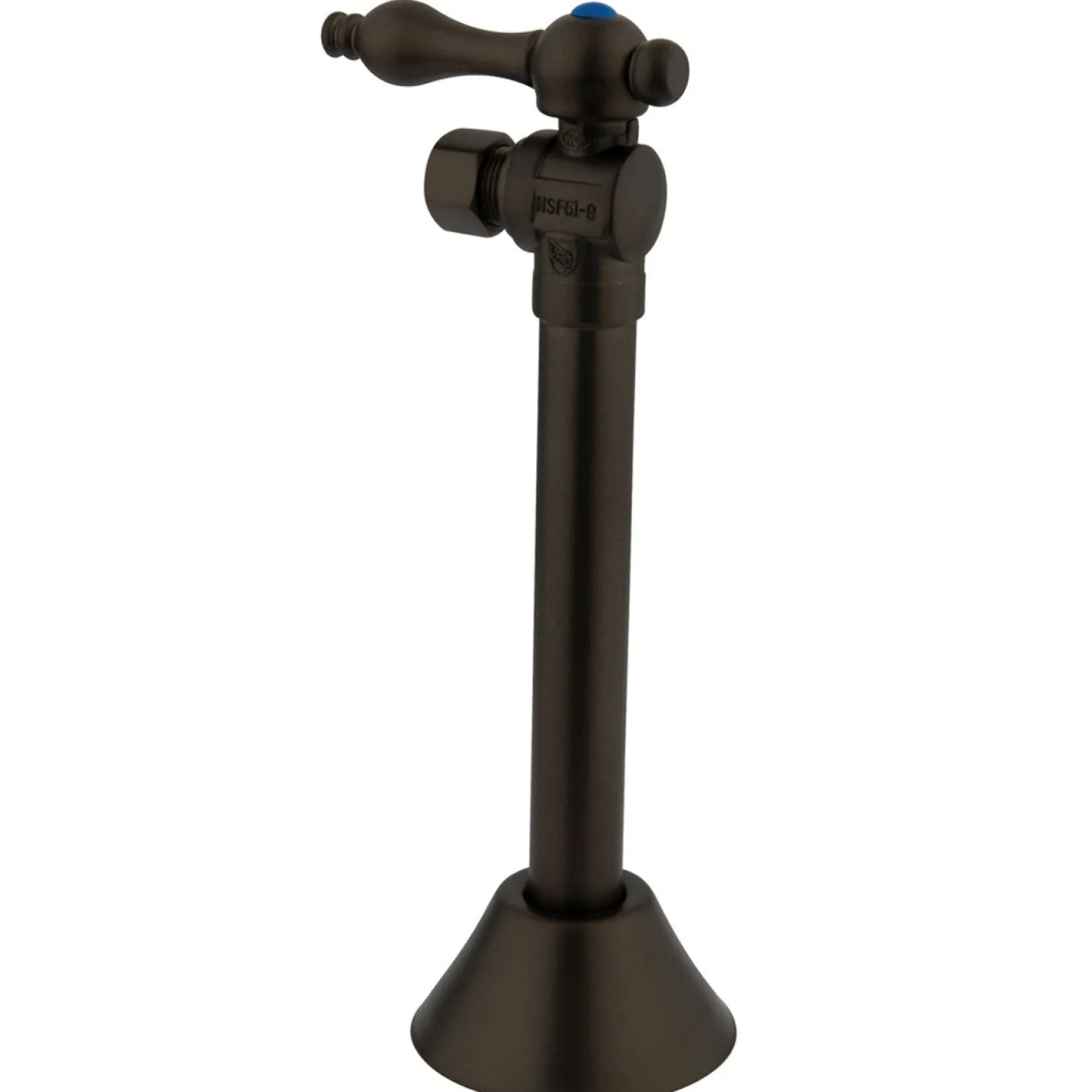 Kingston Brass Vintage 1/2" Sweat, 3/8" OD Compression with 5" Extension Angle Shut-off Valve