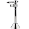 Kingston Brass Vintage 1/2" Sweat, 3/8" OD Compression Angle Shut-off Valve with 5" Extension in Polished Chrome