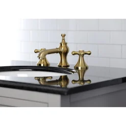 Kingston Brass Vintage Three-Hole 8-Inch Widespread Bathroom Faucet