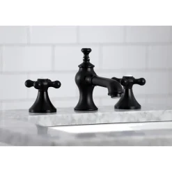 Kingston Brass Vintage Three-Hole 8-Inch Widespread Bathroom Faucet