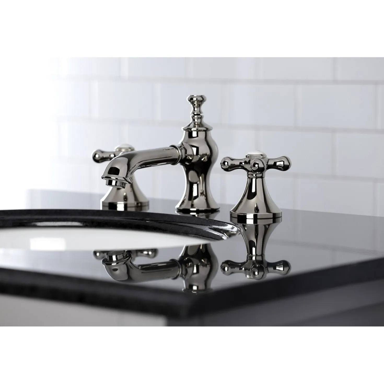 Kingston Brass Vintage Three-Hole 8-Inch Widespread Bathroom Faucet