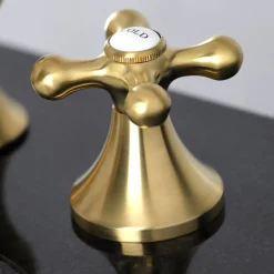 Kingston Brass Vintage Three-Hole 8-Inch Widespread Bathroom Faucet