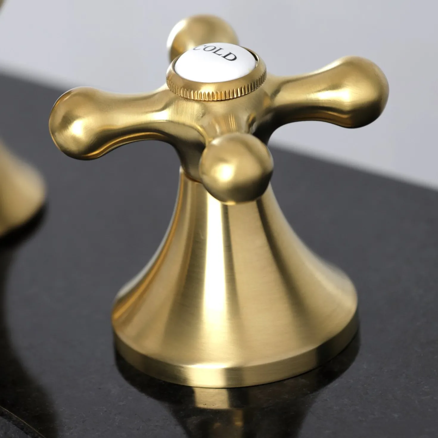 Kingston Brass Vintage Three-Hole 8-Inch Widespread Bathroom Faucet