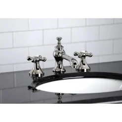 Kingston Brass Vintage Three-Hole 8-Inch Widespread Bathroom Faucet