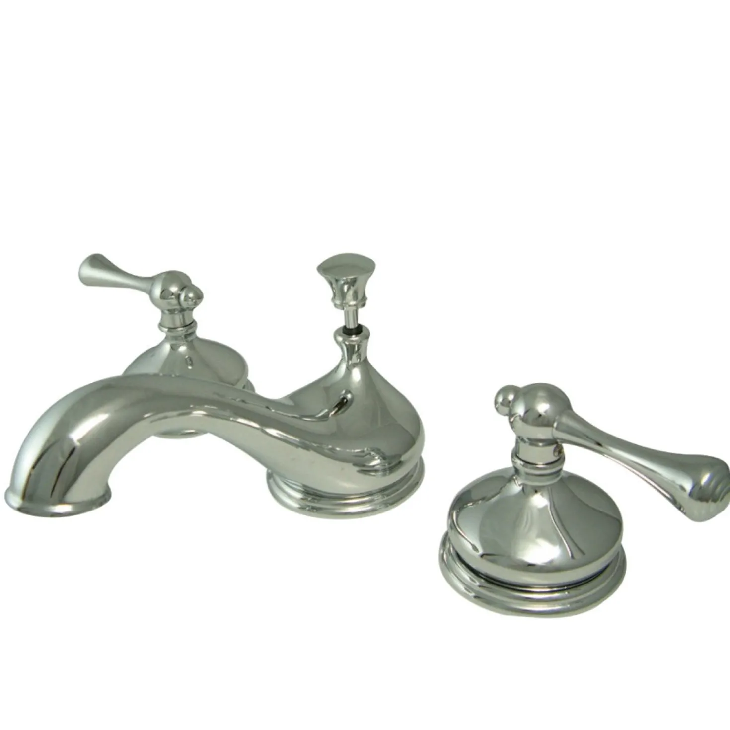 Kingston Brass Vintage Three-Hole 8" Widespread Bathroom Faucet