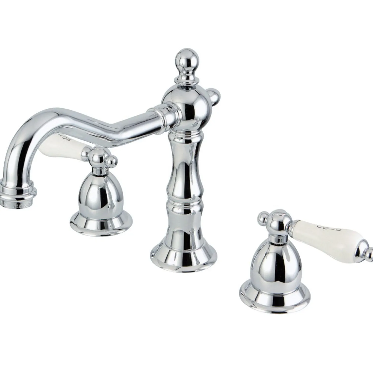 Kingston Brass Vintage 8 to 16-Inch Widespread Three-Hole Bathroom Faucet