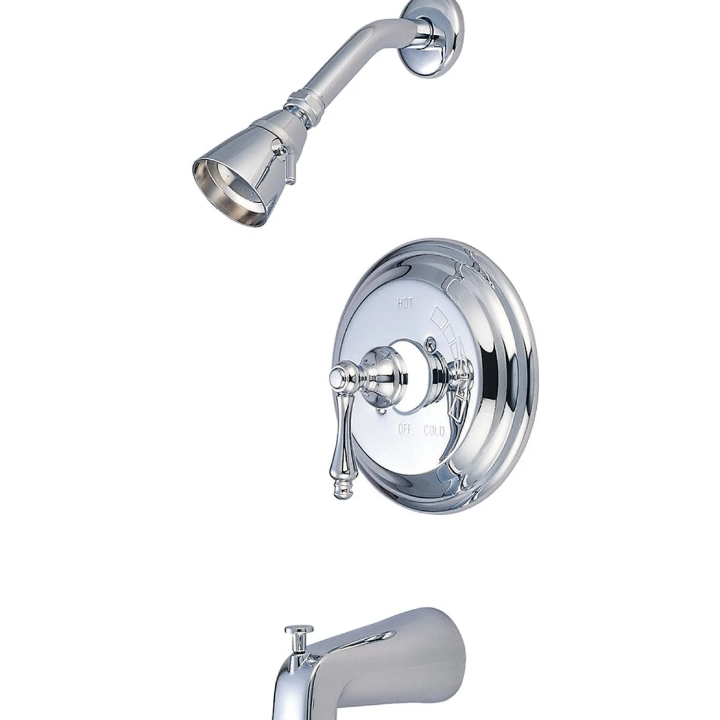 Kingston Brass Vintage Trim Only for Single Handle Tub and Shower Faucet in Polished Chrome