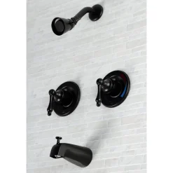 Kingston Brass Vintage Twin Handles Tub Shower Faucet