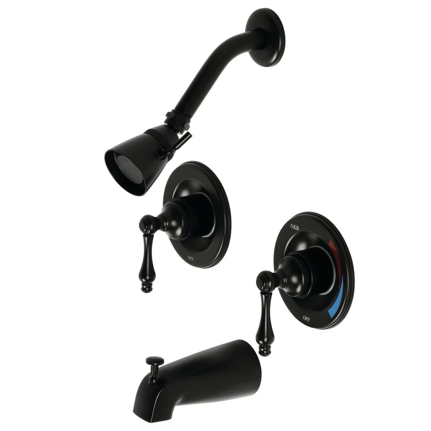 Kingston Brass Vintage Twin Handles Tub Shower Faucet