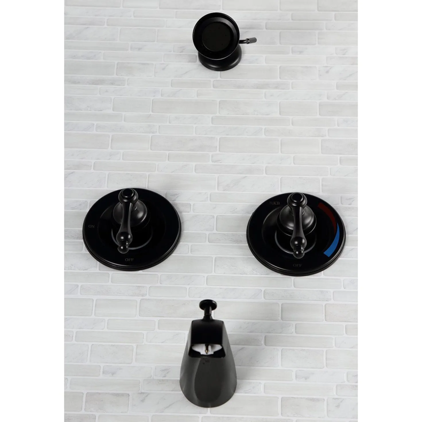Kingston Brass Vintage Twin Handles Tub Shower Faucet