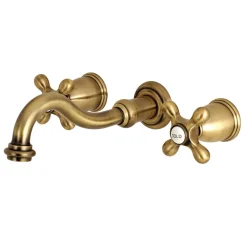 Kingston Brass Vintage Two-Handle Wall Mount Bathroom Faucet