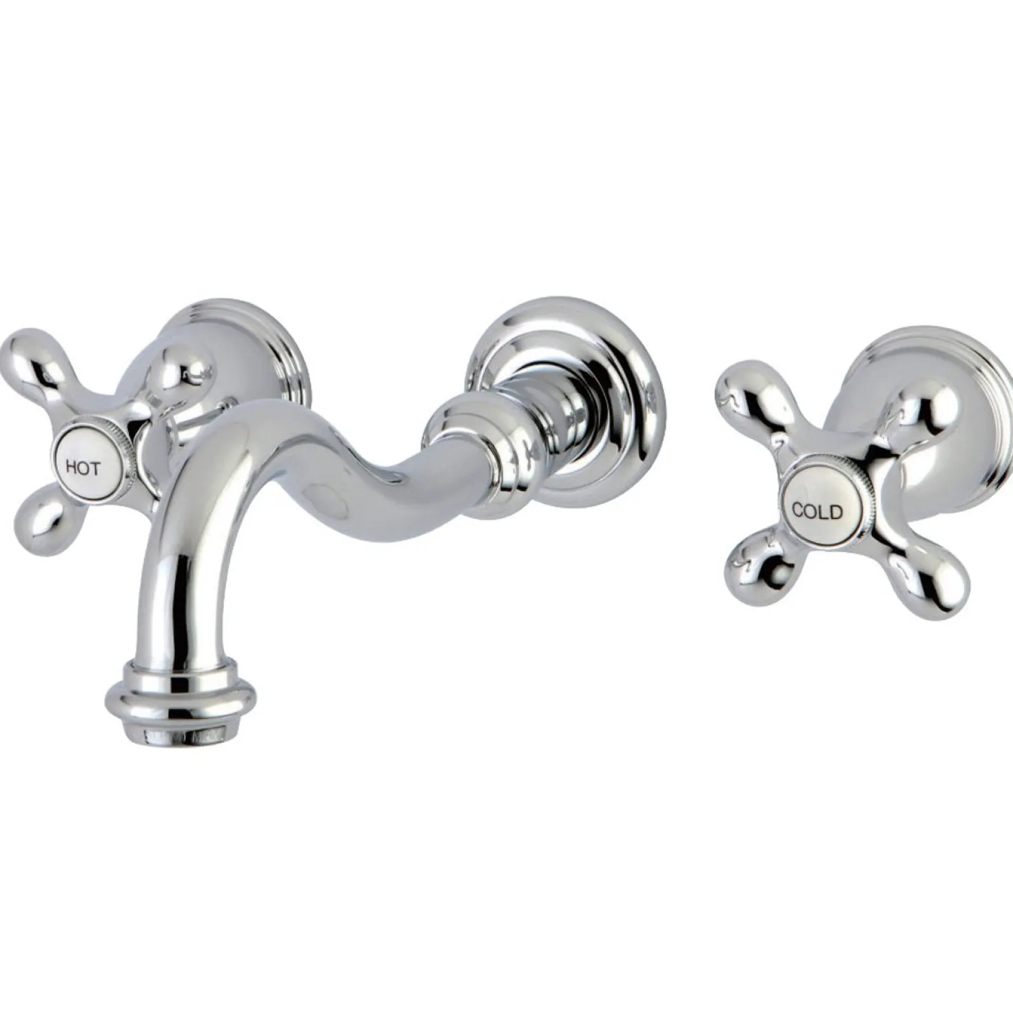 Kingston Brass Vintage Two-Handle Wall Mount Bathroom Faucet
