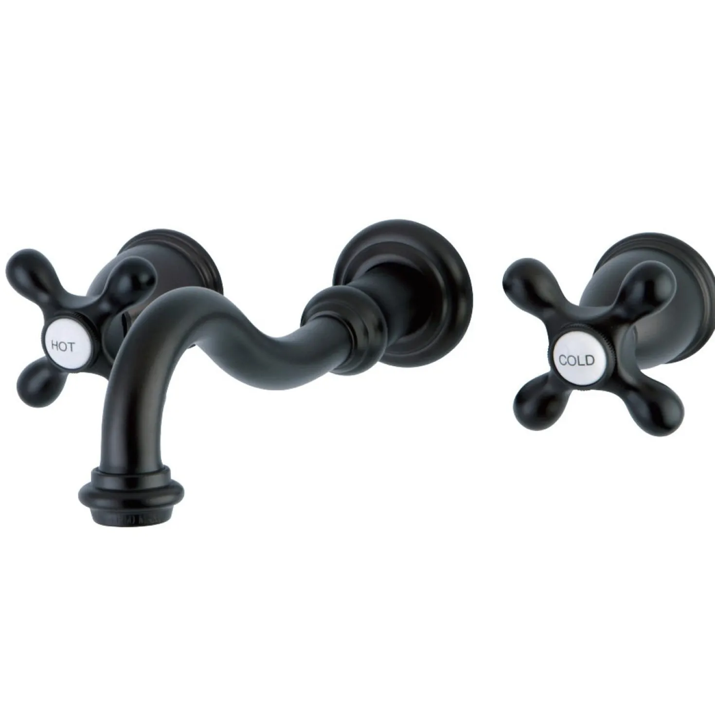Kingston Brass Vintage Two-Handle Wall Mount Bathroom Faucet