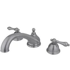Kingston Brass Vintage Two Handle Roman Tub Filler in Satin Nickel