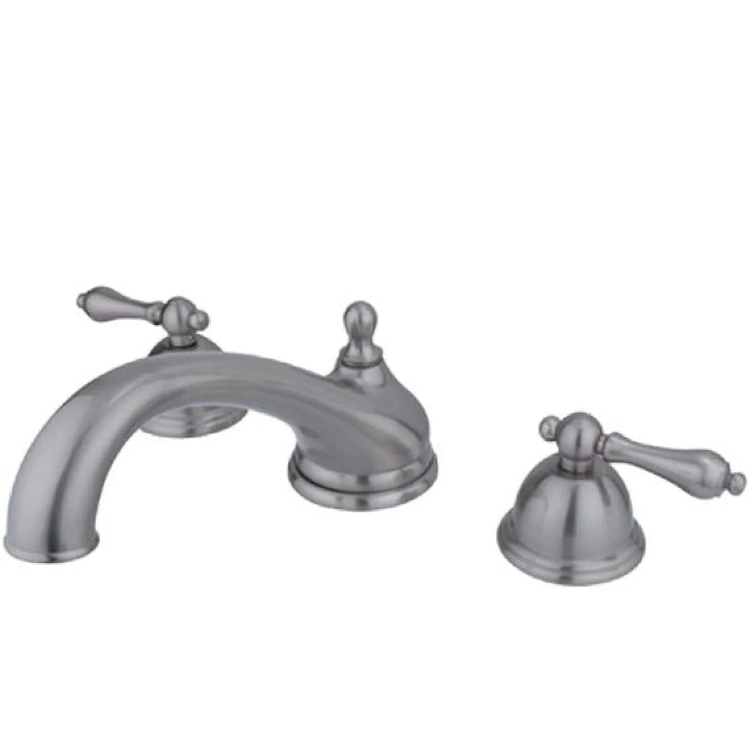Kingston Brass Vintage Two Handle Roman Tub Filler in Satin Nickel