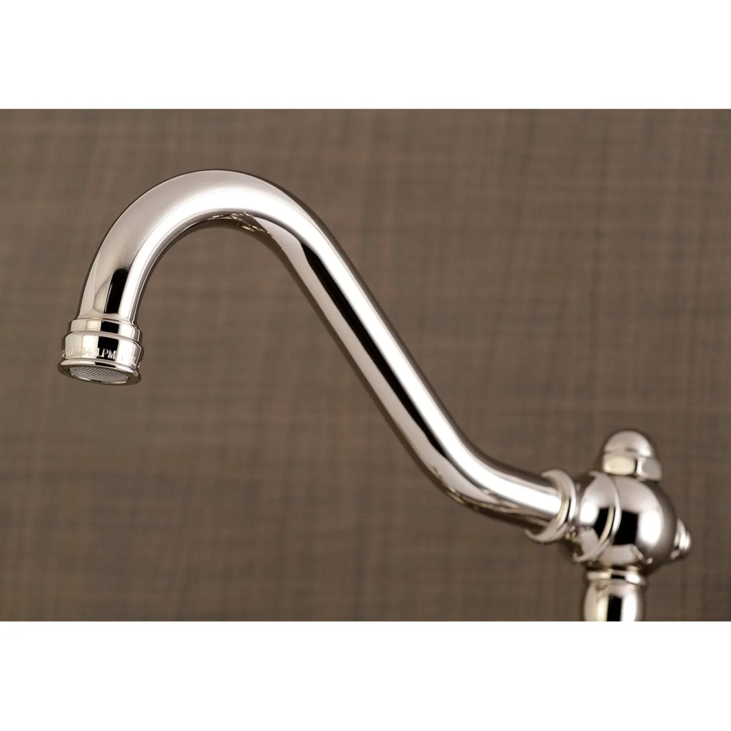 Kingston Brass Vintage Wall Mount 6" Adjustable Center Kitchen Faucet