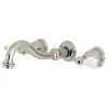Kingston Brass Vintage Wall Mount 2-Handle Bathroom Faucet