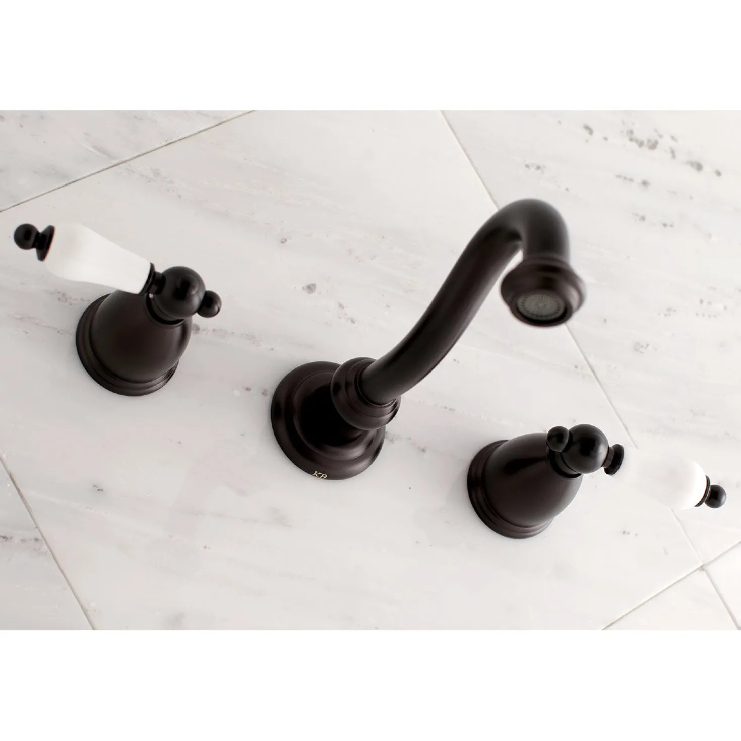 Kingston Brass Vintage Wall Mount 2-Handle Bathroom Faucet