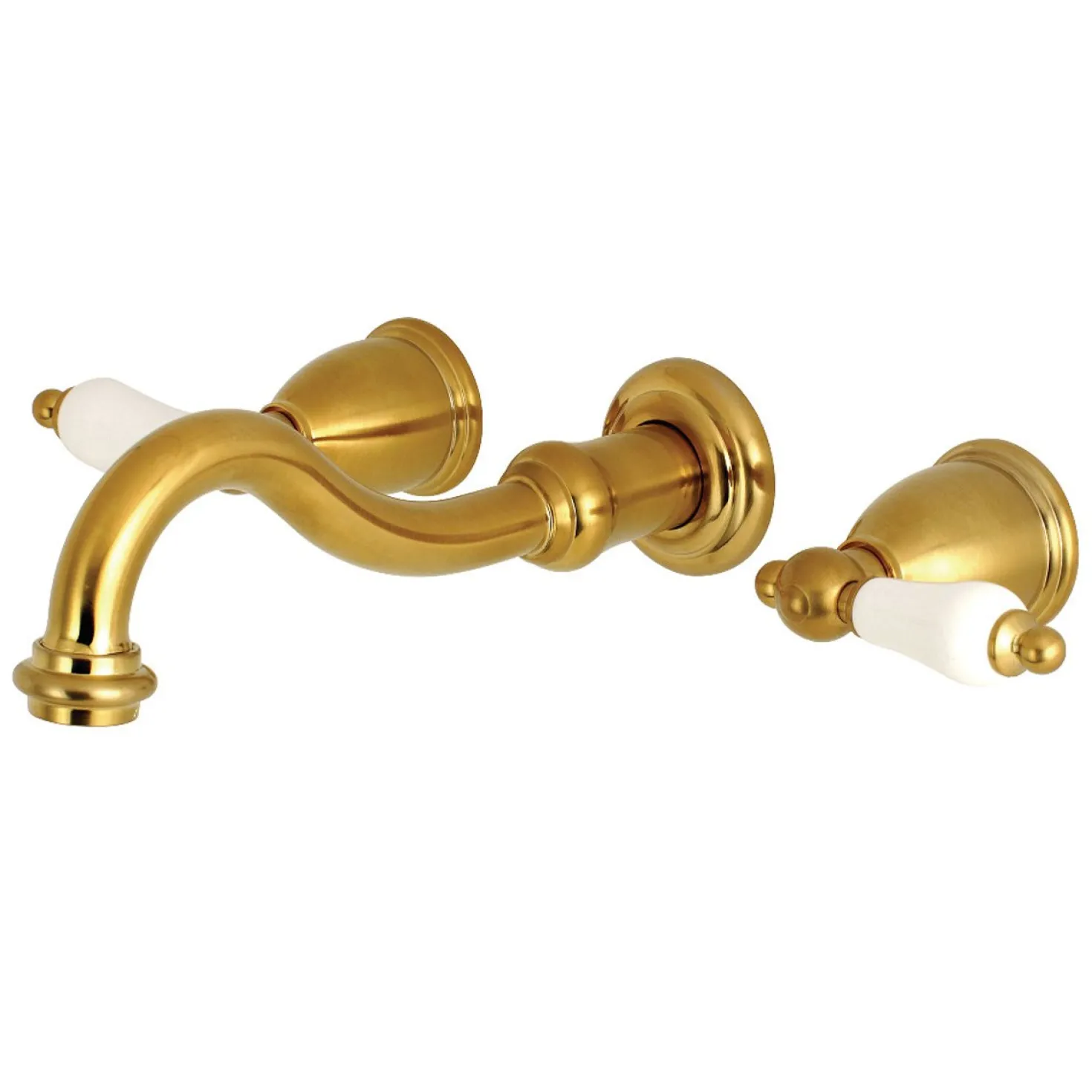 Kingston Brass Vintage Wall Mount 2-Handle Bathroom Faucet