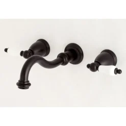 Kingston Brass Vintage Wall Mount 2-Handle Bathroom Faucet