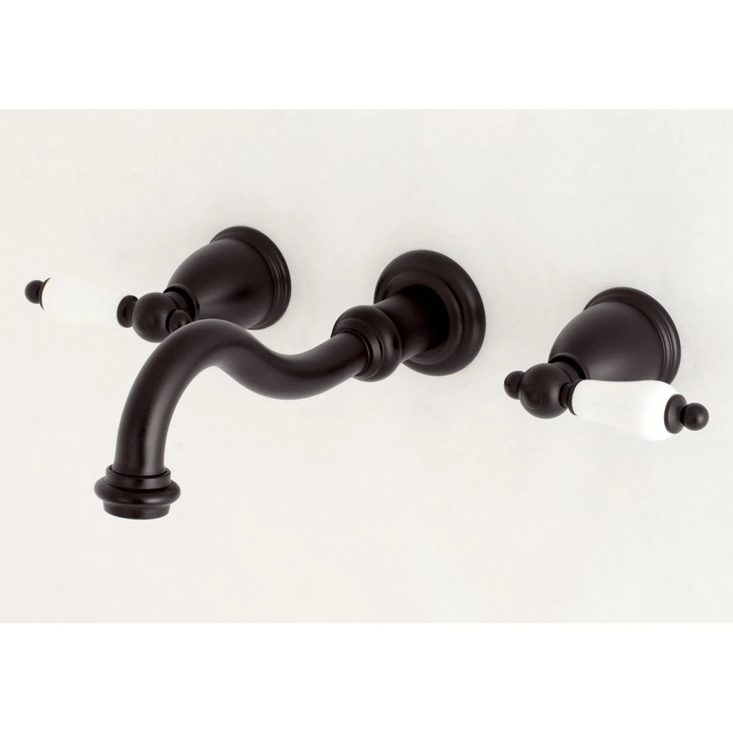 Kingston Brass Vintage Wall Mount 2-Handle Bathroom Faucet