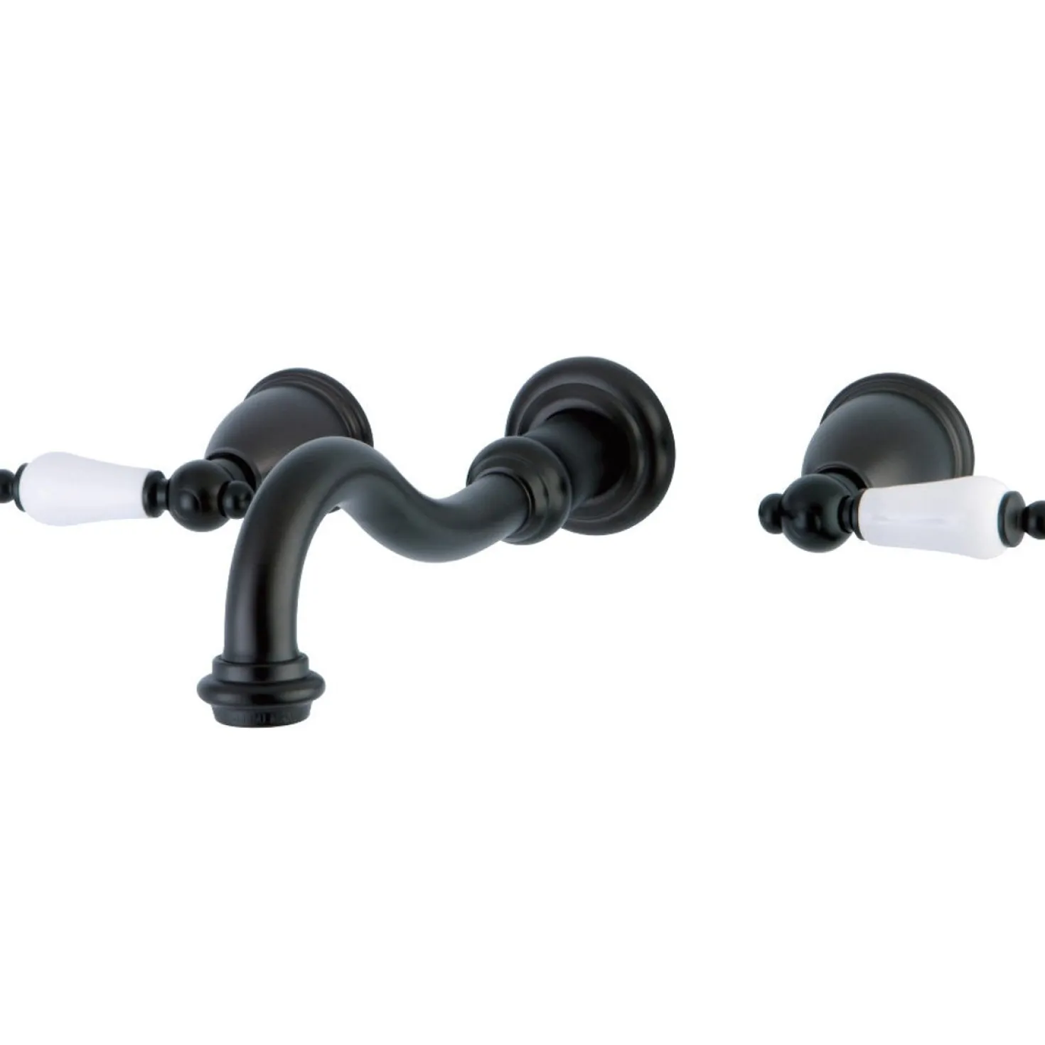 Kingston Brass Vintage Wall Mount 2-Handle Bathroom Faucet