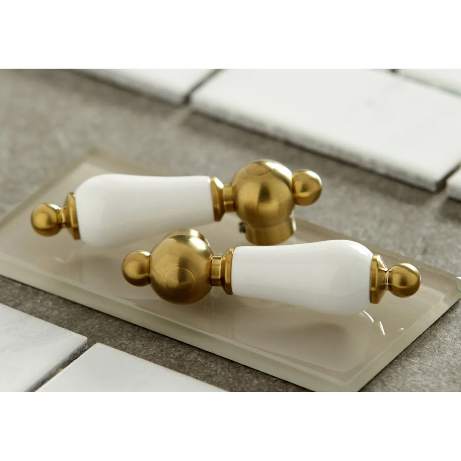 Kingston Brass Vintage Wall Mount 2-Handle Bathroom Faucet
