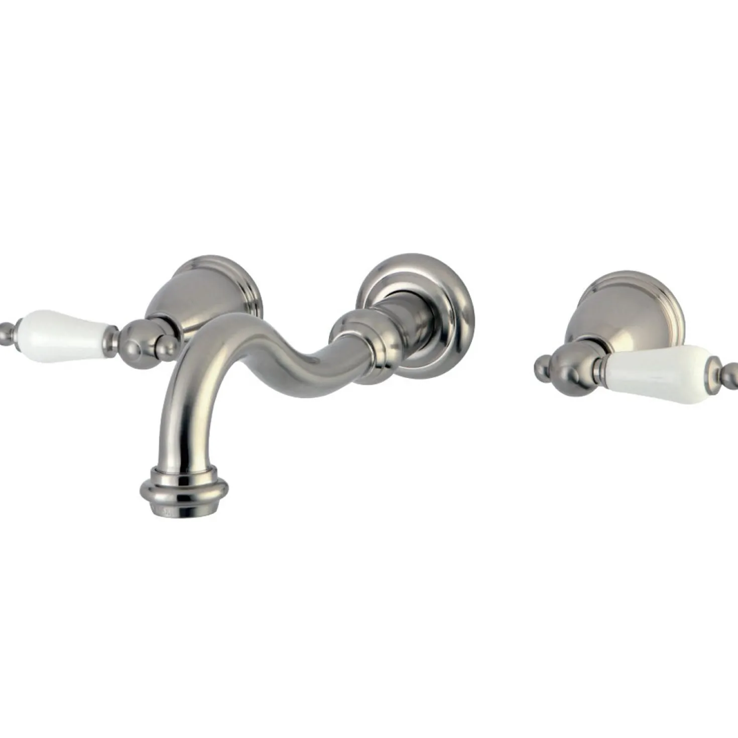 Kingston Brass Vintage Wall Mount 2-Handle Bathroom Faucet