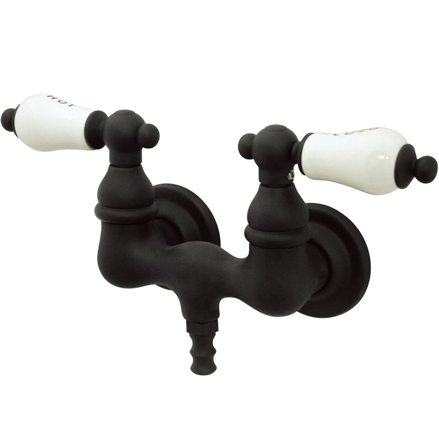 Kingston Brass Vintage Wall Mount 3-3/8" Centers Clawfoot Tub Filler