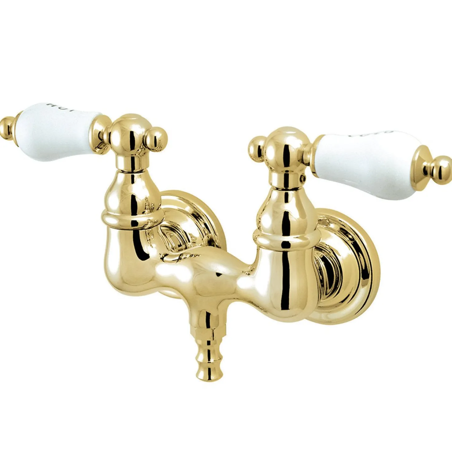 Kingston Brass Vintage Wall Mount 3-3/8" Centers Clawfoot Tub Filler