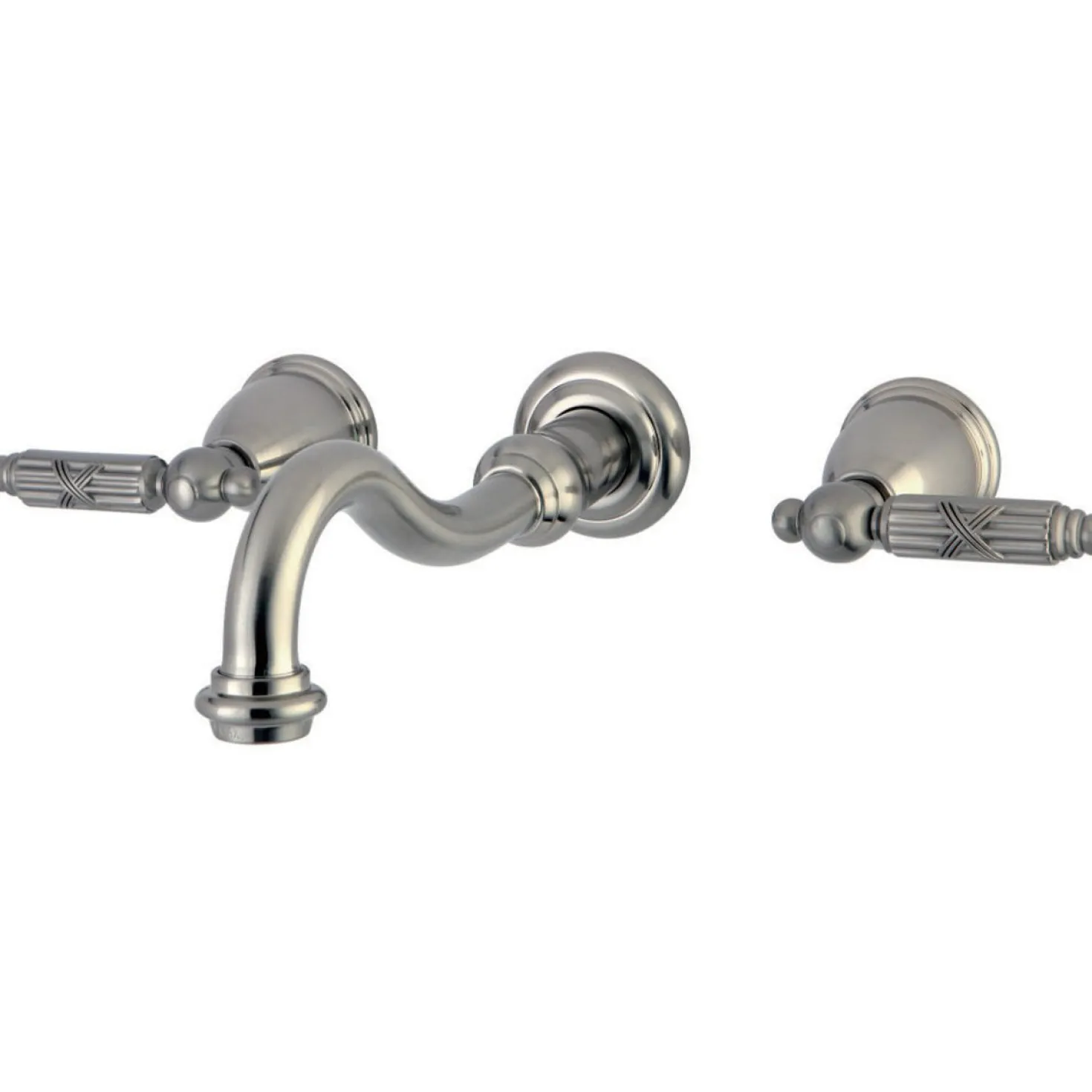 Kingston Brass Vintage Wall Mount Two-Handle Bathroom Faucet
