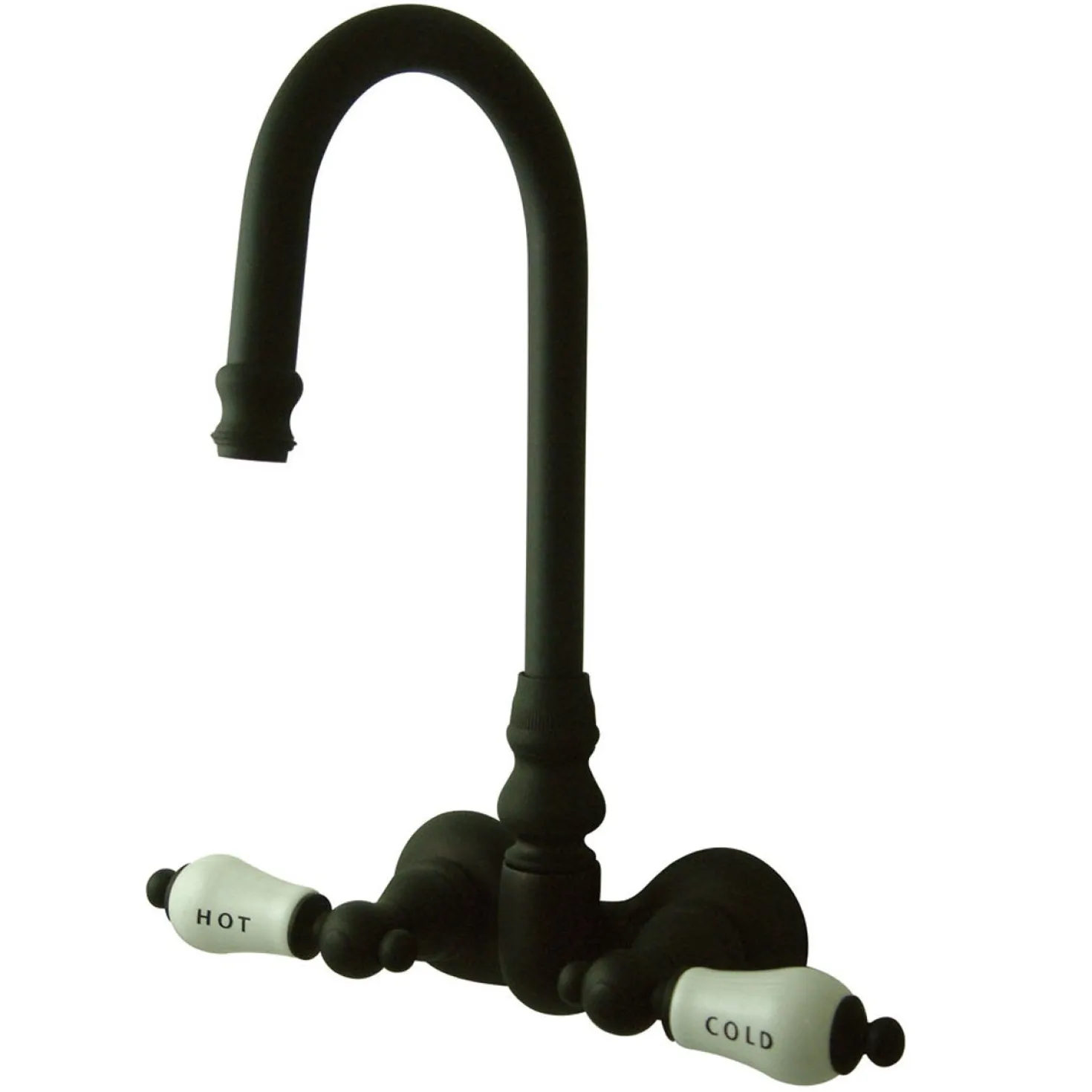 Kingston Brass Vintage Wall Mount 3-3/8" Classic Clawfoot Tub Filler Faucet