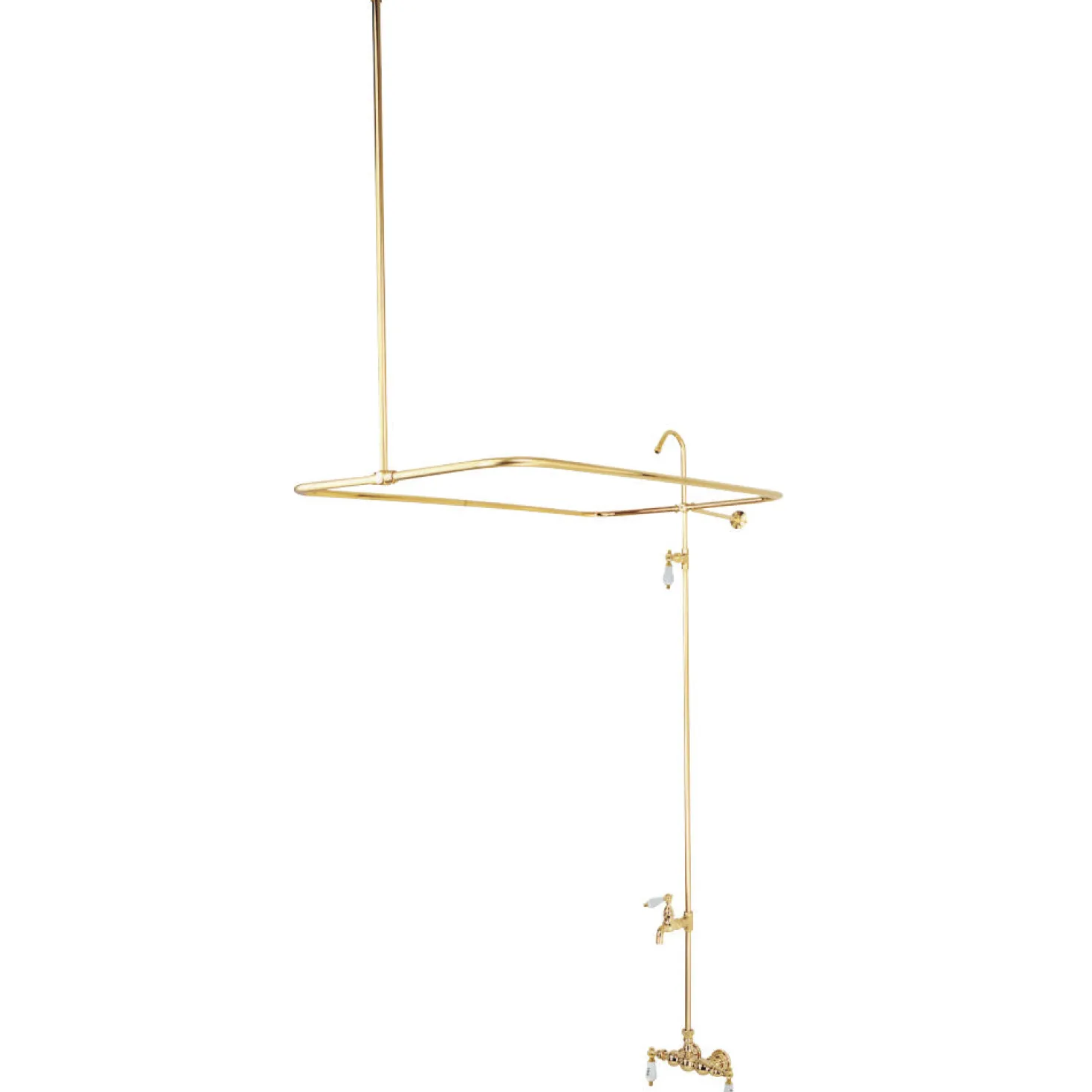 Kingston Brass Vintage 3-3/8" Wall Mount Tub Filler Faucet