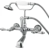 Kingston Brass Vintage 7" Wall Mount Clawfoot Tub Filler with Hand Shower