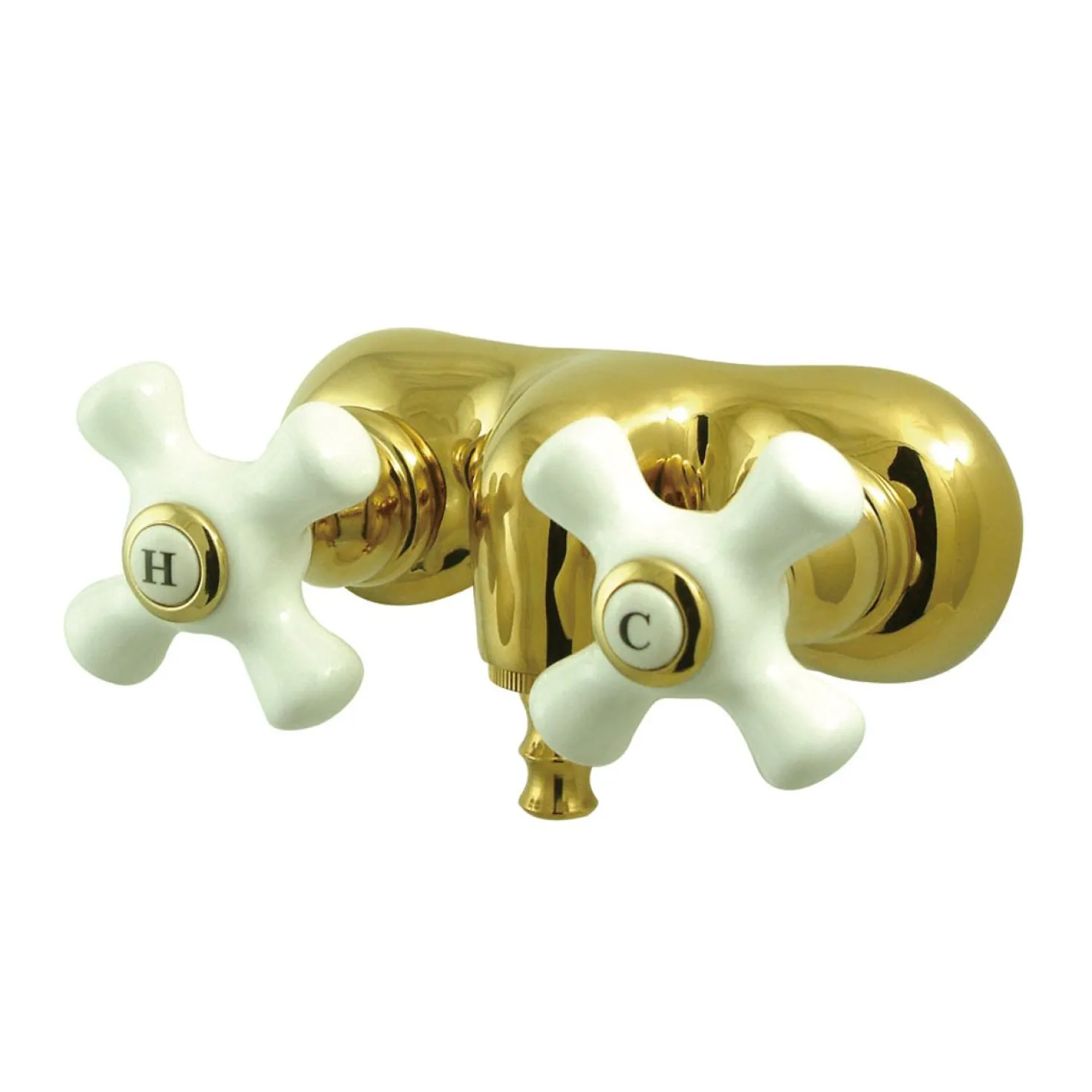 Kingston Brass Vintage 3-3/8" Wall Mount Clawfoot Tub Filler Faucet