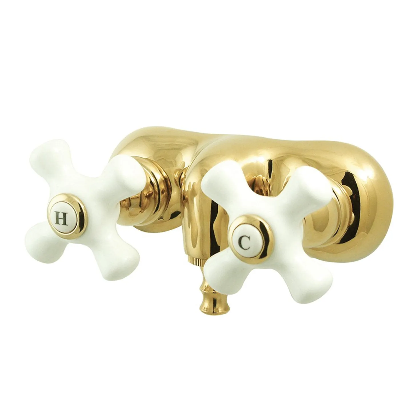 Kingston Brass Vintage 3-3/8" Wall Mount Clawfoot Tub Filler Faucet