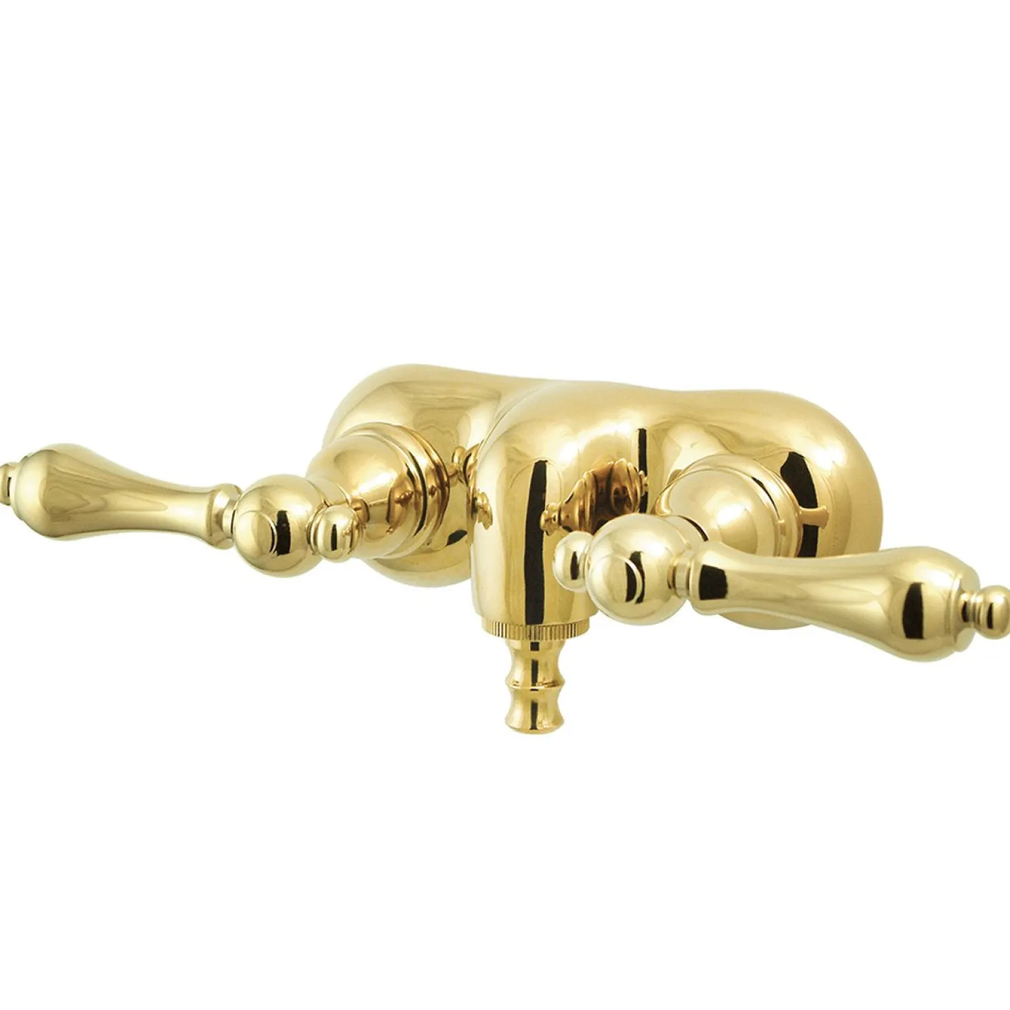 Kingston Brass Vintage Wall Mount 3-3/8" Classic Brass Clawfoot Tub Filler