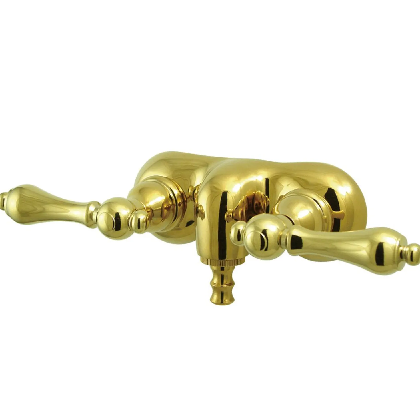 Kingston Brass Vintage Wall Mount 3-3/8" Classic Brass Clawfoot Tub Filler