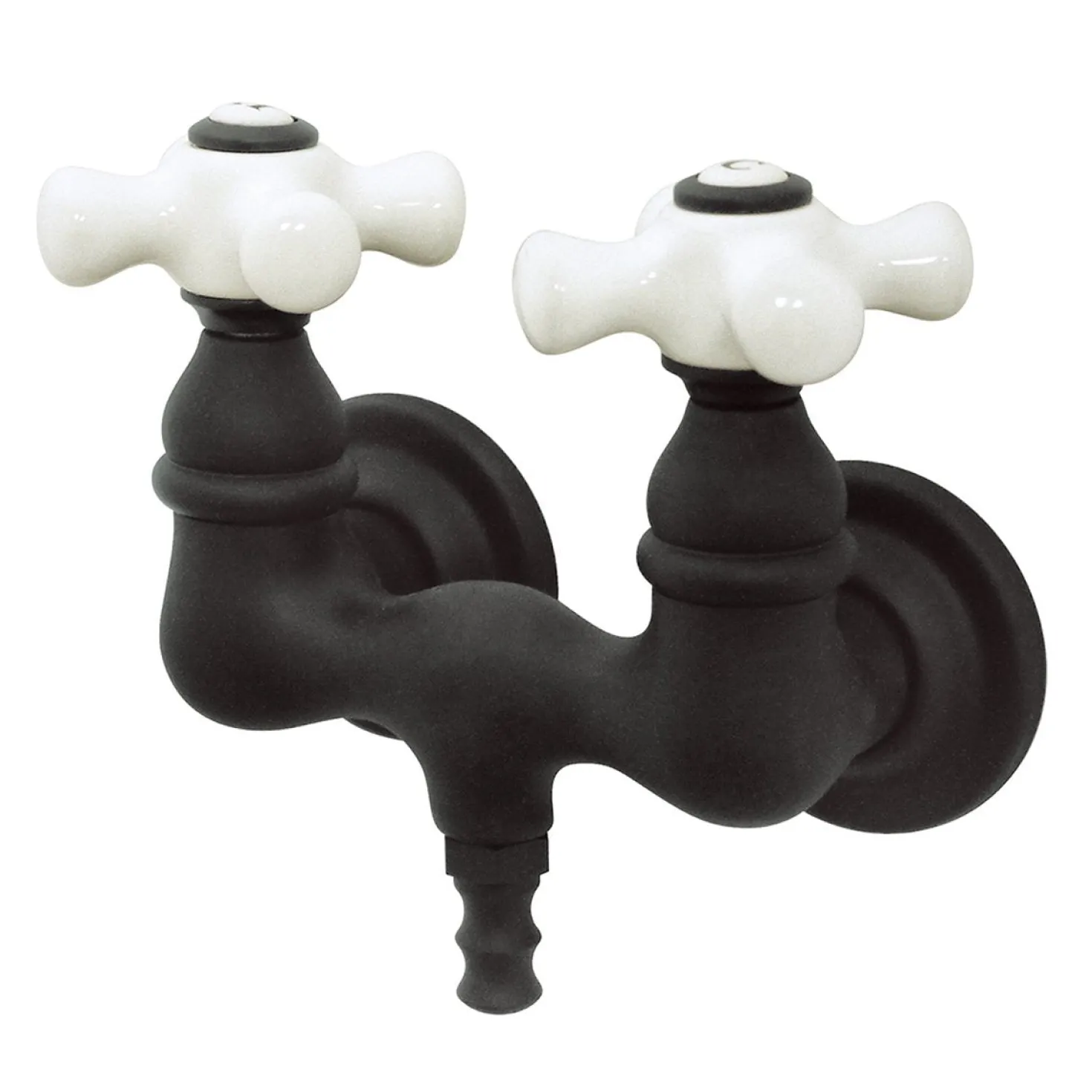 Kingston Brass Vintage Wall Mount 3-3/8" Centers Brass Clawfoot Tub Filler