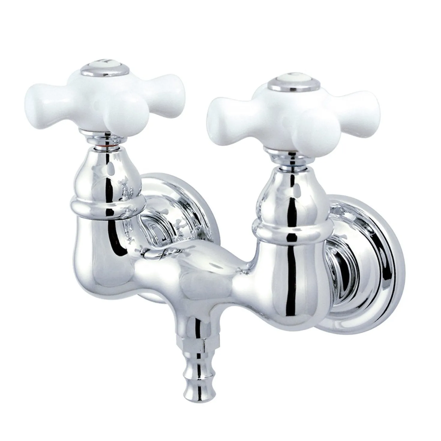 Kingston Brass Vintage Wall Mount 3-3/8" Centers Brass Clawfoot Tub Filler