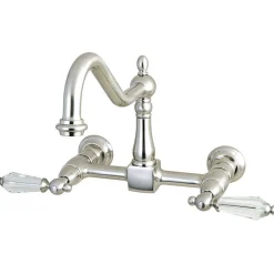 Kingston Brass Wall Mount 8" Centerset Kitchen Faucet