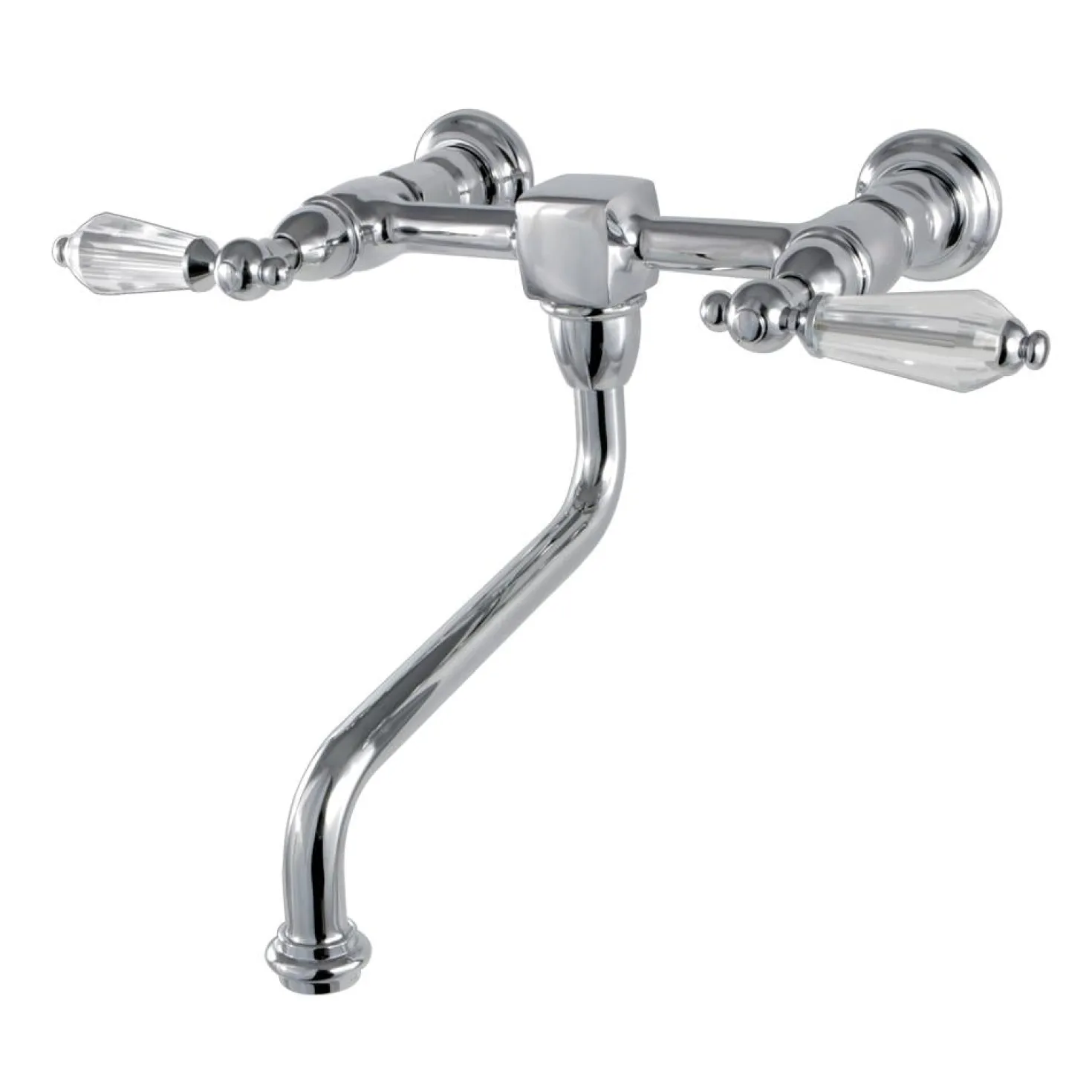 Kingston Brass Wall Mount 8" Center Vessel Sink Faucet