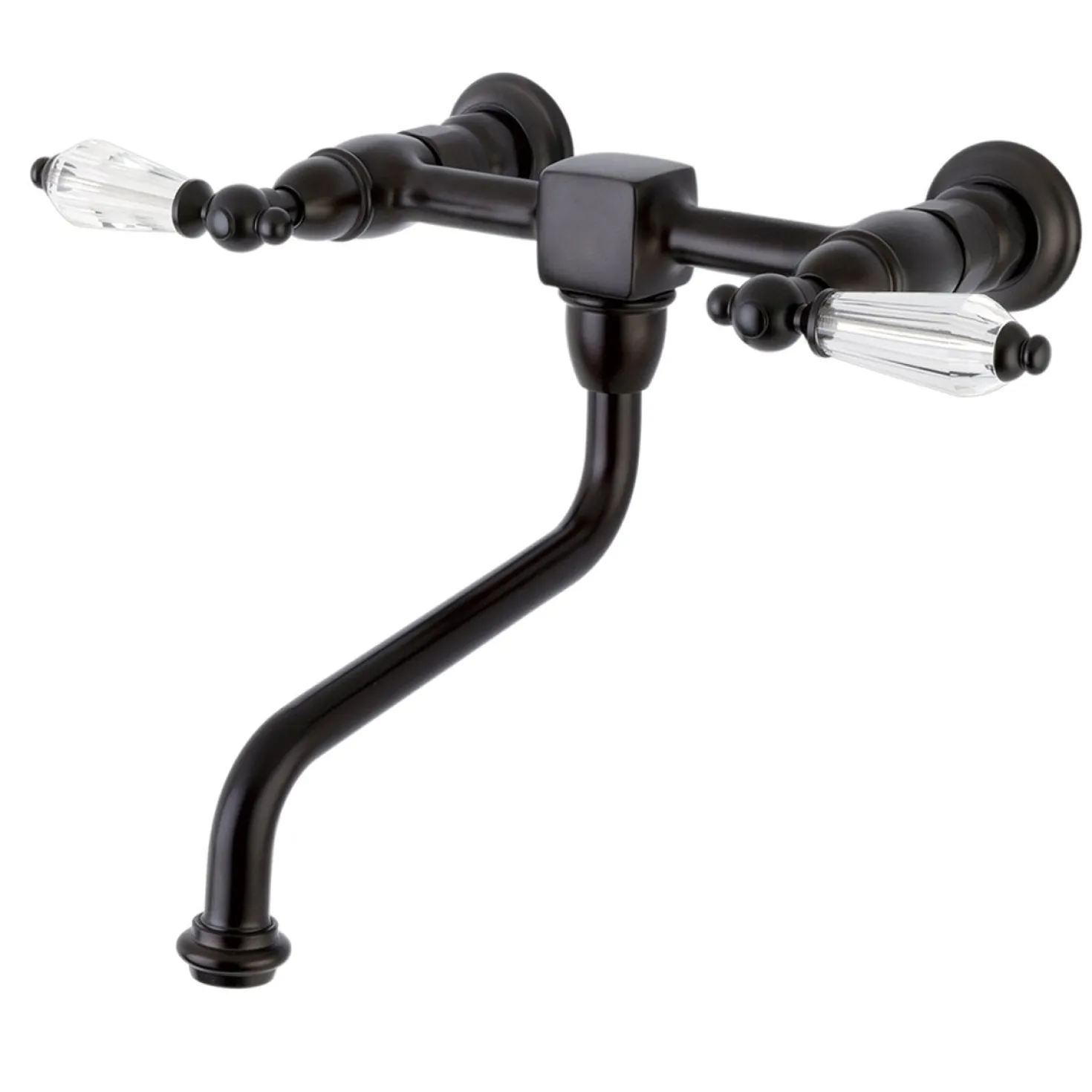 Kingston Brass Wall Mount 8" Center Vessel Sink Faucet