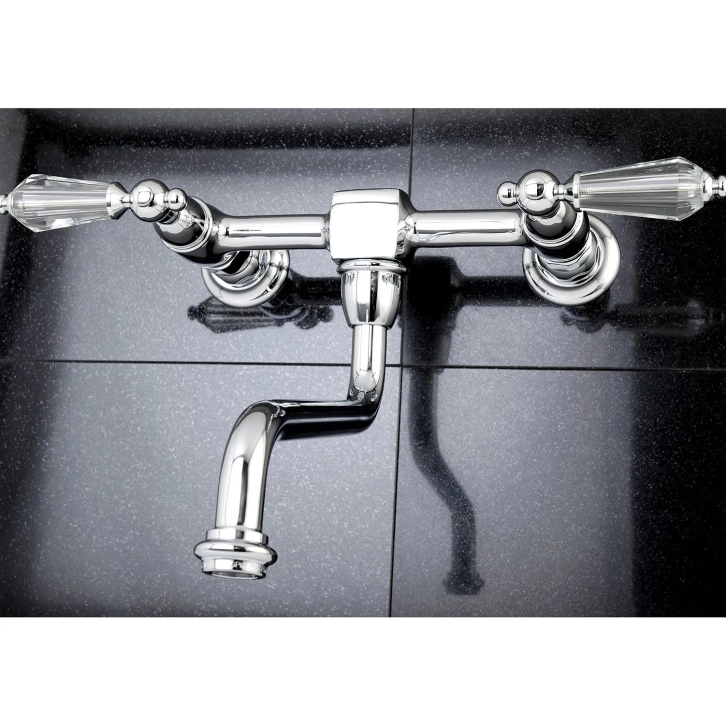 Kingston Brass Wall Mount 8" Center Vessel Sink Faucet