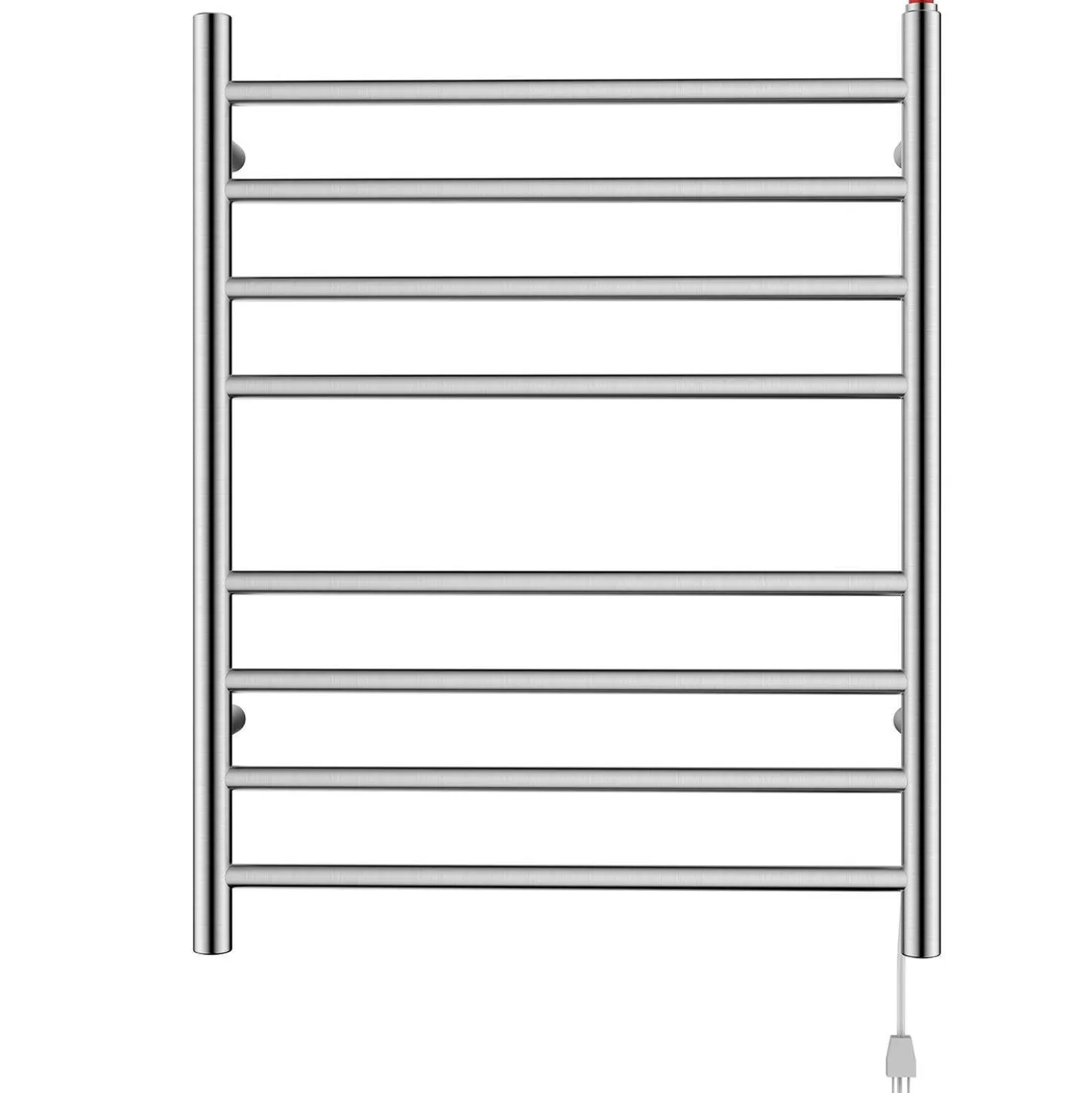 Kingston Brass Wall Mount Hardwired or Plug-In Towel Warmer in Brushed Nickel
