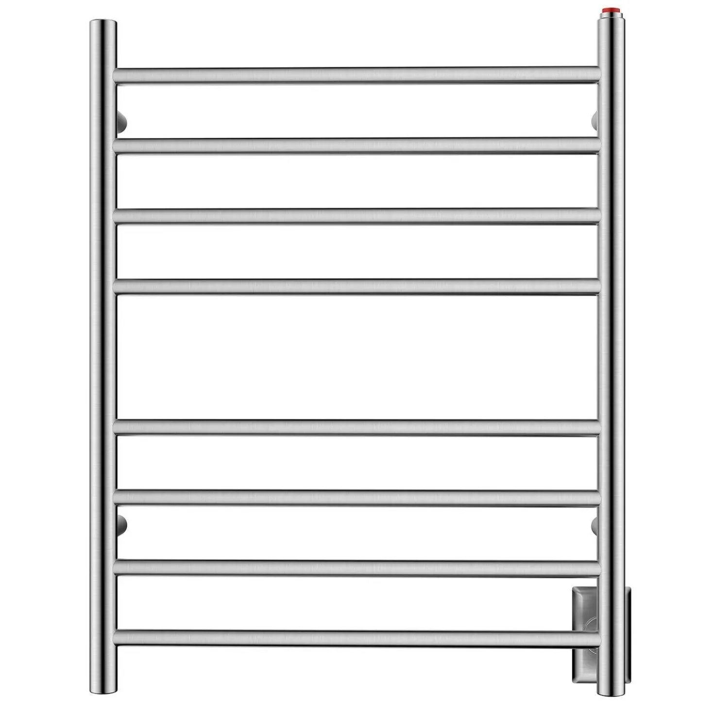 Kingston Brass Wall Mount Hardwired or Plug-In Towel Warmer in Brushed Nickel