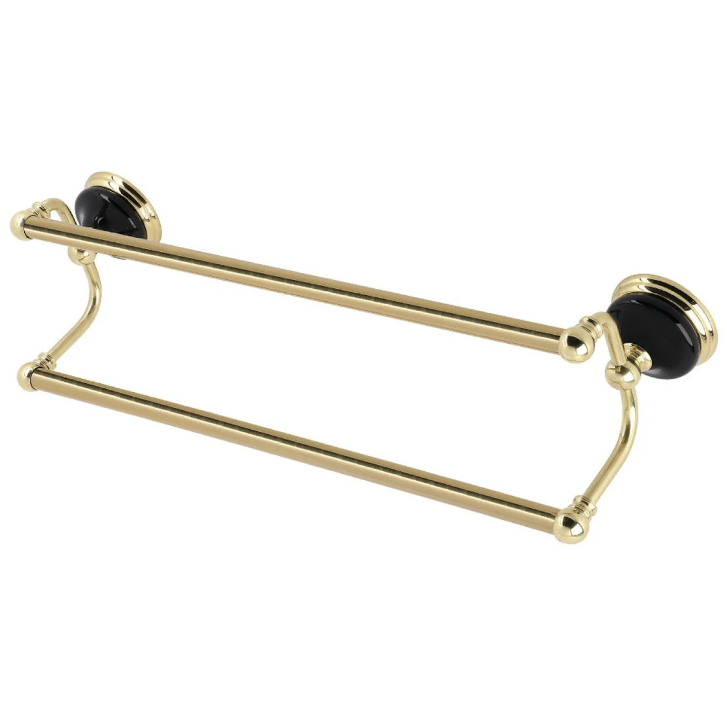 Kingston Brass Water Onyx 24-Inch Dual Towel Bar