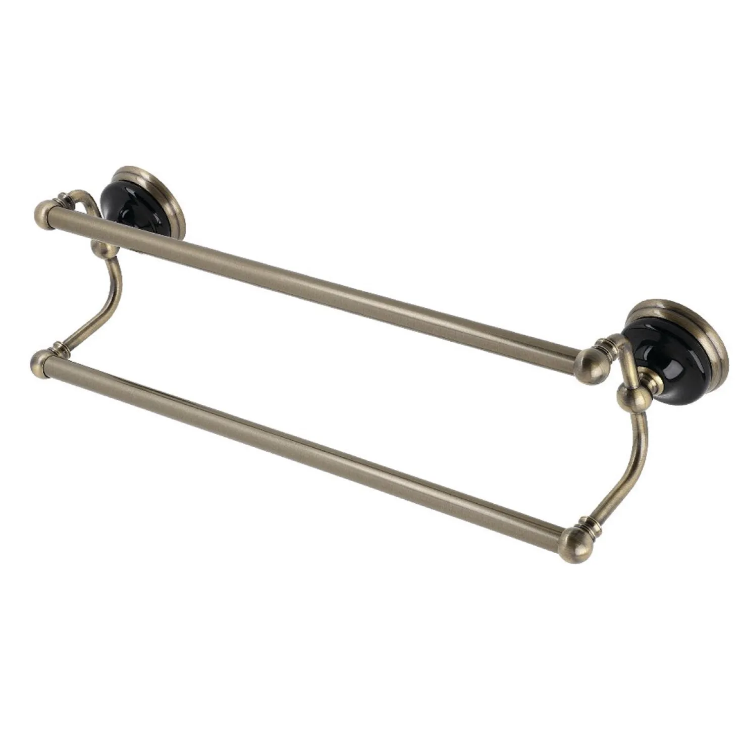 Kingston Brass Water Onyx 24-Inch Dual Towel Bar